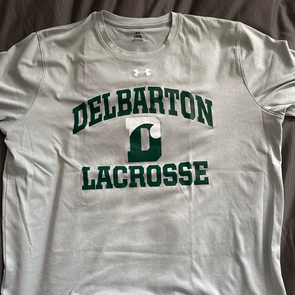 Under Armour Gray Delbarton Lacrosse T-Shirt
